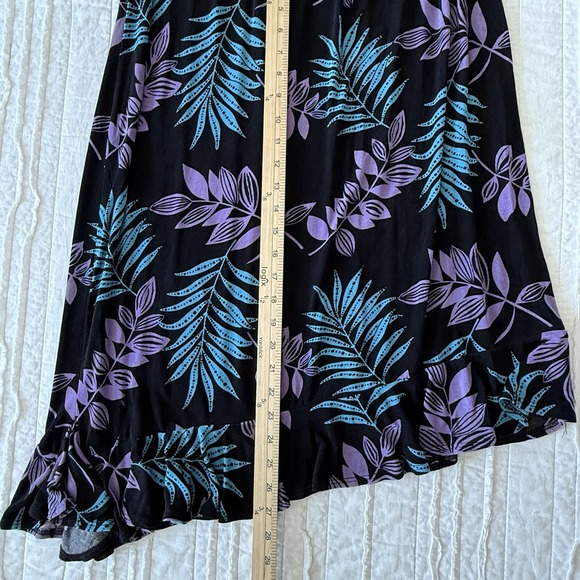 VTG Skirt Women XL Artsy Bold Asymmetrical Hem Y2K 90s Dance Fun - Picture 4 of 5